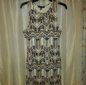 Printed fitted dress